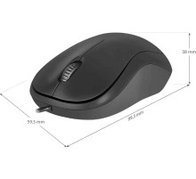 Проводная оптическая мышь Defender 52759 Patch MS-759 черный,3 кнопки,1000 dpi