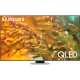 Телевизор ЖК 85'' Samsung/ 85", QLED, Ultra HD, Tizen Smart TV, 120 Hz, HDR10+, Wi-Fi, Voice, DVB-T2/C/S2, Bluetooth, CI+(1.4), FreeSync Premium Pro, 2.2 ch 40W, Dolby Atmos, OTS Lite, 4HDMI, 2USB, Silver 2024