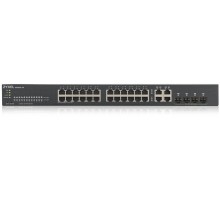 Коммутатор/ ZYXEL GS1920-24v2 Hybrid Smart switch ZYXEL Nebula Flex, 24xGE, 4xCombo (SFP/RJ-45), silent (fanless), Standalone / cloud management