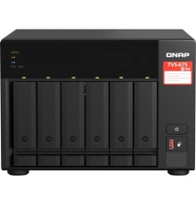 Сетевое хранилище без дисков/ SMB QNAP TVS-675-8G NAS, 6-tray w/o HDD, 2xM.2 SSD Slot, 1xHDMI-port. CPU 8-сore 64-bit x86 KX-U6580 2.5 GHz , 8GB DDR4 (1 x 8GB) up to 64GB (2 x 32GB), 2x 2.5 Gigabit LAN