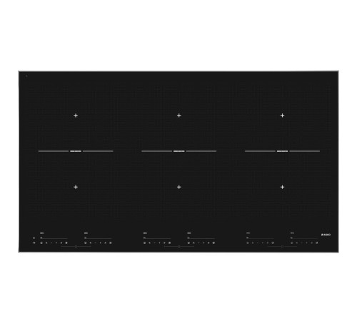 Встраиваемые индукционные панели ASKO/ Арт. 735405 ; индукционная, встраиваемая, 4.3 х 86 х 49,  6 конфорок, электронное управление, сенсорные переключатели, черный цвет