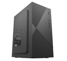 Корпус с блоком питания 450Вт./ Case Forza mATX, 450W, 2xUSB2.0, Black, w/o FAN, 8 cm fan PSU, power cord