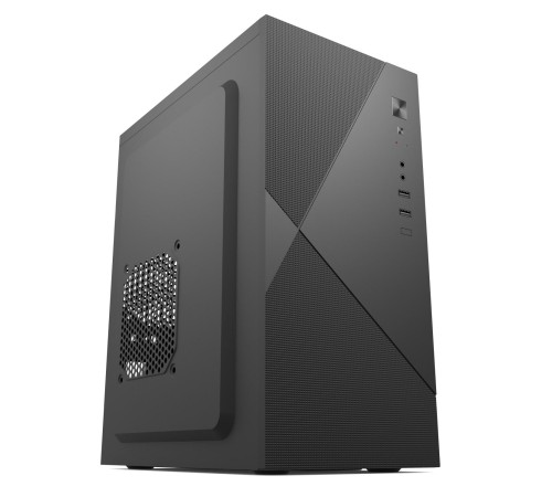 Корпус с блоком питания 450Вт./ Case Forza mATX, 450W, 2xUSB2.0, Black, w/o FAN, 8 cm fan PSU, power cord