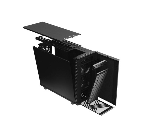 Корпус ПК без блока питания/ Case Fractal Design Define 7 Solid, Midi-Tower, 3x140mm, 2xUSB-A 2.0 + 2xUSB-A 3.2 + 1xUSB 3.2 Type-C E-ATX, ATX, mATX, mITX Black