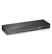 Коммутатор Smart L2 коммутатор Zyxel NebulaFlex GS1920-24v2, rack 19", 24xGE, 4xCombo (SFP/RJ-45), бесшумный (без вентилятора)