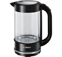 Чайник BOSCH/ 1.7 л, 2400 Вт, стекло, черный