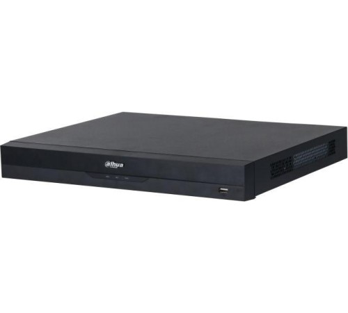 8-канальный IP-видеорегистратор c PoE 4K H.265+ и ИИ , Входящий поток до 384Мбит/с; сжатие: H.265+ H.265 H.264+ H.264 MJPEG; разрешение записи до 32Мп; накопители: 2 SATA III до 16Тбайт; воспроизведение: 8кн@8Mp 2кн@32Мп; видеовыходы: 1 HDMI 1 VGA; cеть:
