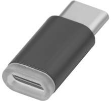 Greenconnect Переходник USB Type C на micro USB 2.0, M/F, Greenconnect, черный, GCR-UC3U2MF-BK