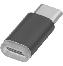 Greenconnect Переходник USB Type C на micro USB 2.0, M/F, Greenconnect, черный, GCR-UC3U2MF-BK