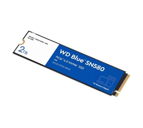 Твердотельный накопитель Western Digital Blue SN580 SSD M2.2280 PCIe 4.0 2Tb, 4150MBs/4150MBs, TBW 900, WDS200T3B0E, 1 year Твердотельный накопитель Western Digital Blue SN580 SSD M2.2280 PCIe 4.0 2Tb, 4150MBs/4150MBs, TBW 900, WDS200T3B0E, 1 year