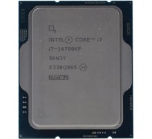 Процессор CPU Intel Core i7-14700KF (3.4GHz/33MB/20 cores) LGA1700 OEM, TDP 125W, max 192Gb DDR4-3200 DDR5-5600, CM8071504820722SRN3Y, 1 year