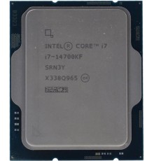 Процессор CPU Intel Core i7-14700KF (3.4GHz/33MB/20 cores) LGA1700 OEM, TDP 125W, max 192Gb DDR4-3200 DDR5-5600, CM8071504820722SRN3Y, 1 year