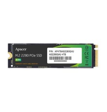 Твердотельный накопитель Apacer SSD AS2280Q4U 4TB M.2 2280 PCIe Gen4x4, R7400/W6800 Mb/s, 3D NAND, MTBF 1.6M, NVMe, 3000TBW, Retail, Heatsink, 5 years (AP4TBAS2280Q4U-1)