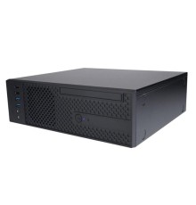 Корпус Slim Case InWin CJ708BL IP-S265AU7-2 80plus Bronze, U3*2+U2*2+A(HD)+TYPE 3.1C + FAN 80*15mm + intrusion switch Micro-ATX, mini-ITX