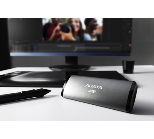 Твердотельный накопитель/ ADATA External SSD SE760, 512GB, Type-C, USB 3.2 Gen2, R/W 1000/800 MB/s, 122x44x14mm, Black (3 года) Твердотельный накопитель/ ADATA External SSD SE760, 512GB, Type-C, USB 3.2 Gen2, R/W 1000/800 MB/s, 122x44x14mm, Black (3 года)