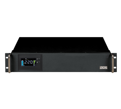 Источник бесперебойного питания Powercom King Pro RM, Line-Interactive, 3000VA/2400W, Rack mount 3U, 8*IEC320-C13 (8 batt), Serial+USB, SmartSlot, LCD, black (1152615)