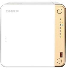 Сетевое хранилище без дисков/ channel QNAP TS-462-4G NAS 4 HDD trays, 2 x M.2 NVMe PCIe Gen 3 x1, 2-core Intel Celeron N4505  2.9 GHz, 4 GB RAM (4GB max), 1x2.5 Gigabit Ethernet , Slot PCIe Gen 3 x2, 2 USB 3.2 Gen 2 (10Gbps) Port, 2xUSB USB 2.0 port, 1xHD