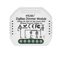 Переключатель Moes ZigBee Smart Dimmer Module (на 2 канала) белый модели ZM-105B-M