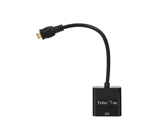 Кабель-переходник/ Кабель-переходник Mini HDMI M => VGA F 0.15m Telecom (TA592) Кабель-переходник/ Кабель-переходник Mini HDMI M => VGA F 0.15m Telecom (TA592)