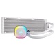 Система жидкостного охлаждения/ Water Cooling System Corsair iCUE LINK H150i RGB (360mm, White, RGB/ Fans: 3x120mm, 63.1CFM, 37dBA, 2400RPM/Rad thickness 27mm/ S: 1851, 1700, 1200, 115X, AM5, AM4)