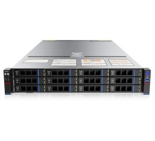 Серверная платформа/ Gooxi SL201-D12R-NV-G4 2u 12bay server with NVME bp,based on rapid sapphire 2xPCIe 5.0x16; 4xPCIe 5.0x8 2x 2.5" rear SAS/SATA 2x 2.5" rear NVMe 1300W 1+1 EU power cables
