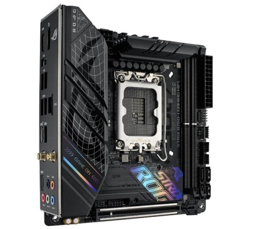Материнская плата ASUS ROG STRIX B760-I GAMING WIFI, LGA1700, B760, 2*DDR5, 4*SATA, 2*M.2, 3*USB 3.2, 3*USB 2.0, Type-C, 1*PCIx16, DP+HDMI, mITX; 90MB1D90-M1EAY0
