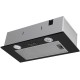 ВЫТЯЖКА HOMSair Camelia Power 60 Black/ полновстраиваемая, кнопочное управление, 3 скорости, 580 м3/ч, до 30 м2, 52 дБ, светодиодное LED-освещение, угольный фильтр CF02X 1 шт., ШхВхД: 650х172х260 мм, черный цвет