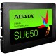 Твердотельный накопитель/ ADATA SSD Ultimate SU650, 256GB, 2.5" 7mm, SATA3, 3D TLC, R/W 520/450MB/s, IOPs 40 000/75 000, TBW 140, DWPD 0.5 (3 года)