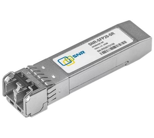 Трансивер SNR модуль SFP28 оптический, 25GBASE-SR, дальность до 100м Трансивер SNR модуль SFP28 оптический, 25GBASE-SR, дальность до 100м
