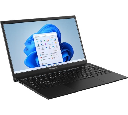 Ноутбук IRBIS BlizzardBook 14 14NBC0001 14" Core i3-1115G4, 14"LCD 1920*1080 IPS , 8+512GB SSD, AC wifi, camera: 2MP, 5000mha, black metal case, backlight keyboard, Type-c, Win 11 Pro