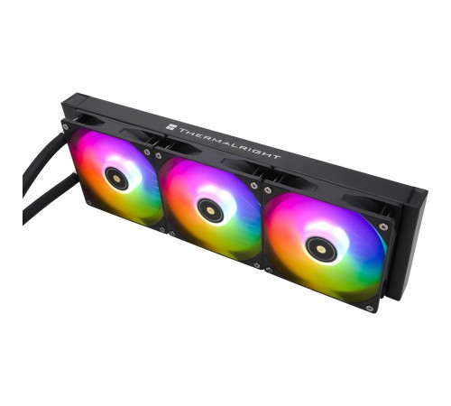 Система жидкостного охлаждения/ Water Cooling System Thermalright Frozen Prism 360 Black ARGB (360mm, Black, ARGB/ Fans: 3x120mm, 70.4CFM, 27dBA, 1850RPM/ Pump height 53mm, 23dBA, 3300RPM, Rad thickness 27mm/ S: 1700, 1200, 20XX, 115X, AM5, AM4) Система жидкостного охлаждения/ Water Cooling System Thermalright Frozen Prism 360 Black ARGB (360mm, Black, ARGB/ Fans: 3x120mm, 70.4CFM, 27dBA, 1850RPM/ Pump height 53mm, 23dBA, 3300RPM, Rad thickness 27mm/ S: 1700, 1200, 20XX, 115X, AM5, AM4)