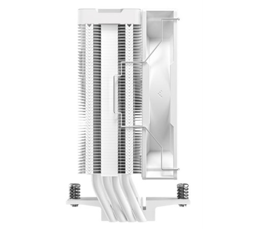 Кулер для процессора DEEPCOOL AG400 DIGITAL WH ARGB LGA1700/1200/115X/AM5/AM4 (9шт/кор, TDP 220W, PWM, ARGB Fan 120mm, 4 тепл. трубки, белый) RET (R-AG400-WHADMN-G-1)