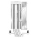 Кулер для процессора DEEPCOOL AG400 DIGITAL WH ARGB LGA1700/1200/115X/AM5/AM4 (9шт/кор, TDP 220W, PWM, ARGB Fan 120mm, 4 тепл. трубки, белый) RET (R-AG400-WHADMN-G-1)