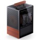 Корпус без блока питания/ Case JONSBO T6, Mini-Tower, 1x140mm, 1xUSB-A 3.0 + 1xUSB-C 3.2, mITX, wood panel + wooden handle Black
