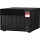Сетевое хранилище без дисков/ SMB QNAP TVS-675-8G NAS, 6-tray w/o HDD, 2xM.2 SSD Slot, 1xHDMI-port. CPU 8-сore 64-bit x86 KX-U6580 2.5 GHz , 8GB DDR4 (1 x 8GB) up to 64GB (2 x 32GB), 2x 2.5 Gigabit LAN