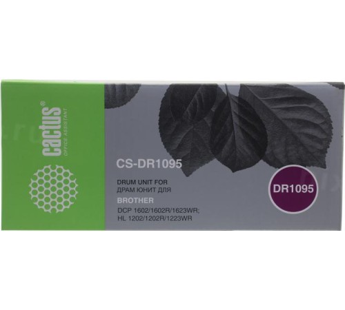 -/ Блок фотобарабана Cactus CS-DR1095 DR-1095 черный ч/б:10000стр. для DCP 1602/1602R, HL 1202/1202R Br