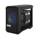Корпус ПК без блока питания/ Case Fractal Design Torrent Nano RGB TG Light Tint, Mini-Tower, 1x180mm RGB, 2xUSB-A 3.2 + 1xUSB 3.2 Type-C mITX, mDTX Black