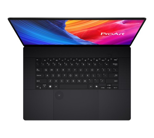 Ноутбук/ ASUS ProArt P16 H7606WP-ME092X 16"(3840x2400 OLED)/Touch/AMD Ryzen AI 9 HX 370(2Ghz)/65536Mb/2TbPCISSDGb/noDVD/Ext:nVidia GeForce RTX 5070(8192Mb)/Cam/BT/WiFi/90WHr/war 1y/1.85kg/Nano Black/Win11Pro + алюм корп; DialPad; USB-RJ45 кабель