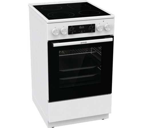 Плита GORENJE/ Стеклокерамическая плита, Цвет: Белый, Материал дверцы: Стеклянная дверца, GentleClose: шарнир с плавным закрыванием дверцы духовки, Тип духовки: Мультифункциональная духовка, Стеклокерамическая варочная панель, Количество конфорок: 4 конфо
