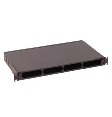  Бокс 19" на 4 кассеты MPO, 1U, черный