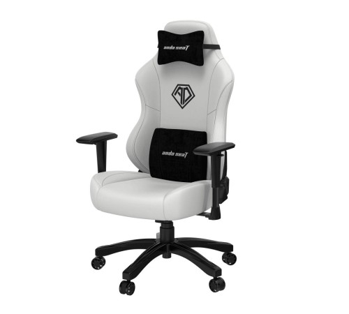 Кресло игровое Anda Seat Phantom 3, цвет белый, размер L (90кг), материал ПВХ (модель AD18) Кресло игровое Anda Seat Phantom 3, цвет белый, размер L (90кг), материал ПВХ (модель AD18)