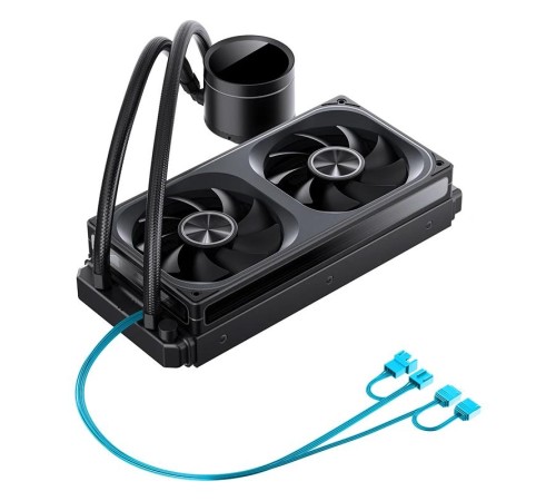 Система жидкостного охлаждения/ Water Cooling System JONSBO TH-240 Black (260W, 240mm, LED temp., Black, ARGB/ Fans: 2x120mm, 62.4CFM, 37.3dBA, 2400RPM/ Pump height 72mm, 30dBA, 2400RPM, Rad thickness 27mm/ S: 1851, 1700, 1200, 115X, AM5, AM4) Система жидкостного охлаждения/ Water Cooling System JONSBO TH-240 Black (260W, 240mm, LED temp., Black, ARGB/ Fans: 2x120mm, 62.4CFM, 37.3dBA, 2400RPM/ Pump height 72mm, 30dBA, 2400RPM, Rad thickness 27mm/ S: 1851, 1700, 1200, 115X, AM5, AM4)