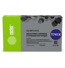 -/ Картридж струйный Cactus CS-EPT741X T741X черный для Epson SureColor SC-F6200/7200/9200