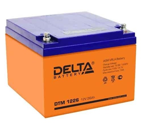 Аккумуляторная батарея Delta Аккумуляторная батарея для ИБП DTM 1226 (12V/26Ah) Аккумуляторная батарея Delta Аккумуляторная батарея для ИБП DTM 1226 (12V/26Ah)