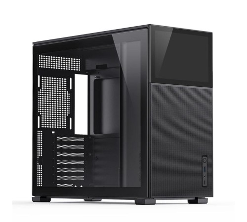 Корпус без блока питания/ Case JONSBO D41 MESH SCREEN, Midi-Tower, TG, no fan, 1xUSB-A 3.2 + 1xUSB-C 3.2, ATX, mATX Black