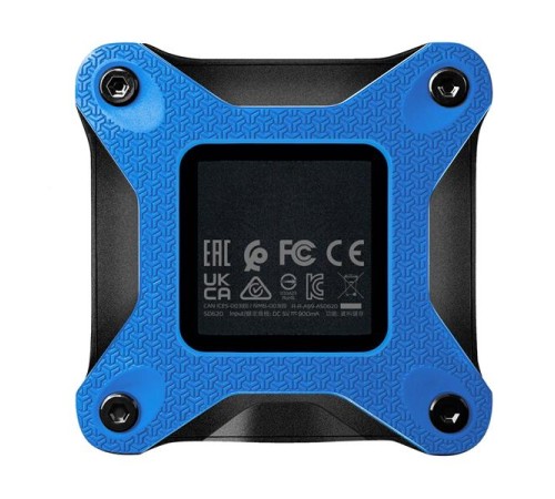 Внешний накопитель Внешний SSD 1TB USB 3.2 Gen 2 (USB 10Gbps) R550/W480MB/s 3D NAND COLOR BOX синий