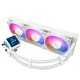Водяное охлаждение для процессора/ Water Cooling System Thermalright Frozen Warframe Pro 360 White Argb (360mm, White, ARGB/ Fans: 3x120mm, 70.84CFM, 29.8dBA, 2000RPM/ Pump height 60mm, 23dBA, 3000RPM, Rad thickness 27mm/ S: 1200, 1700, 1851, 2011, 2066,