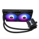 Водяное охлаждение для процессора/ Water Cooling System Thermalright Frozen Warframe SE 240 ARGB Black  (240mm, LED temp., Black, ARGB/ Fans: 2x120mm, 70.84CFM, 29.8dBA, 2000RPM/ Pump height 59mm, Rad thickness 27mm/ S: 1851, 1700, 1200, 115X, AM5, AM4)