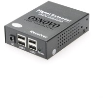 Удлинитель/ OSNOVO Удлинитель интерфейса USB 2.0 по сети Ethernet. Расстояние передачи "точка-точка" по кабелю витой пары (CAT5e/6) до 150м
