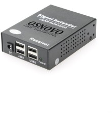 Удлинитель/ OSNOVO Удлинитель интерфейса USB 2.0 по сети Ethernet. Расстояние передачи "точка-точка" по кабелю витой пары (CAT5e/6) до 150м